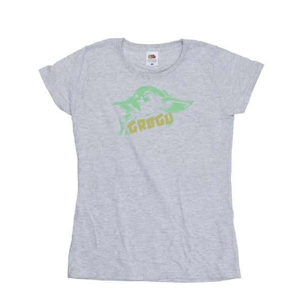Star Wars Womens/Ladies The Mandalorian Grogu The Child Splat Cotton T-Shirt