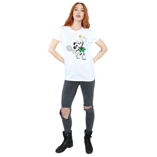 Disney Womens/Ladies Minnie Mouse Tennis Cotton Boyfriend T-Shirt