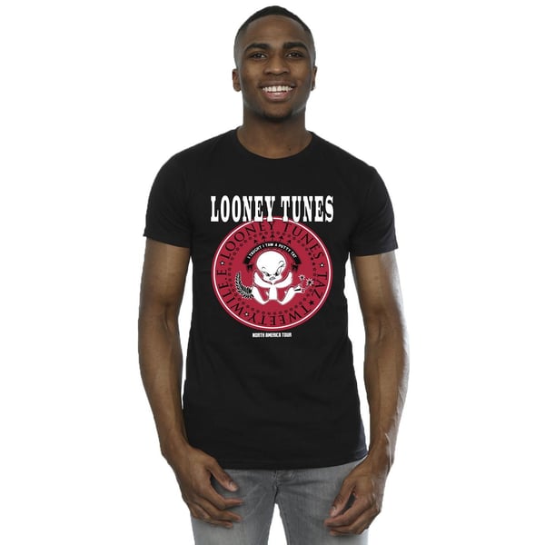 Looney Tunes Miesten Tweety Rock Disk T-paita