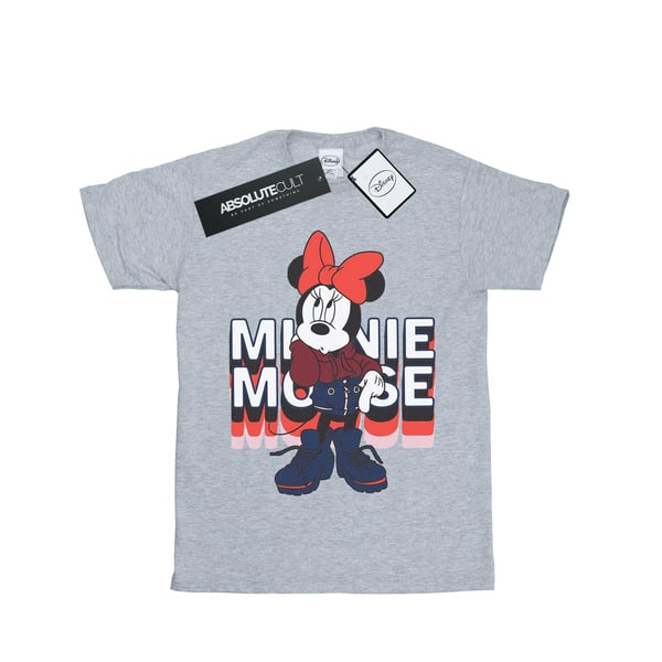 Disney Womens/Ladies Minnie Mouse In Hoodie Cotton Boyfriend T-Shirt