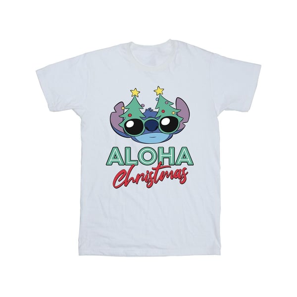 Disney Girls Lilo And Stitch Christmas Tree Shades Cotton T-Shirt
