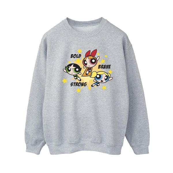 The Powerpuff Girls Womens/Ladies Girls Bold Brave Strong Sweatshirt The Powerpuff Girls Womens/Ladies Girls Bold Brave Strong Sweatshirt