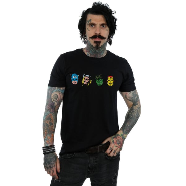 Marvel miesten Avengers Comic Heads T-paita