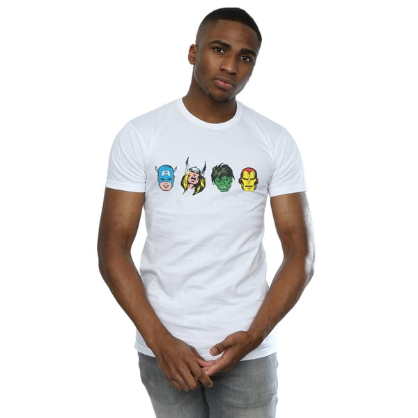 Marvel miesten Avengers Comic Heads T-paita