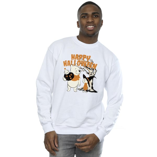 Disney Mens Winnie The Pooh And Piglet Happy Halloween Sweatshirt