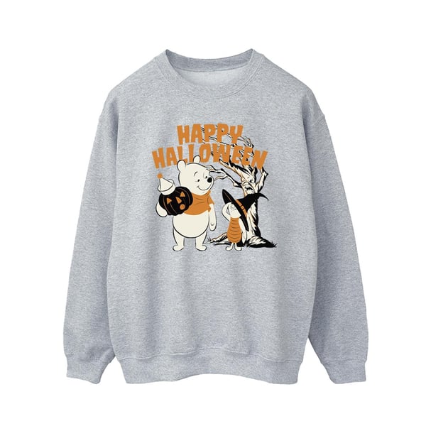Disney Mens Winnie The Pooh And Piglet Happy Halloween Sweatshirt