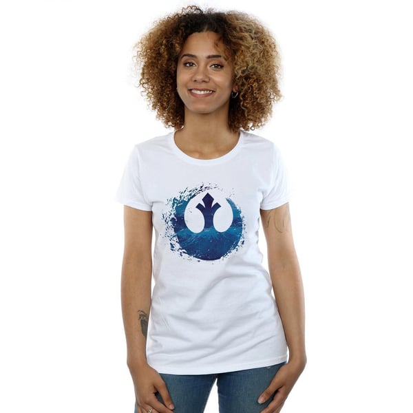Star Wars: The Rise of Skywalker Womens/Ladies Star Wars The Rise Of Skywalker Resistance Symbol Wave Cotton T-Shirt