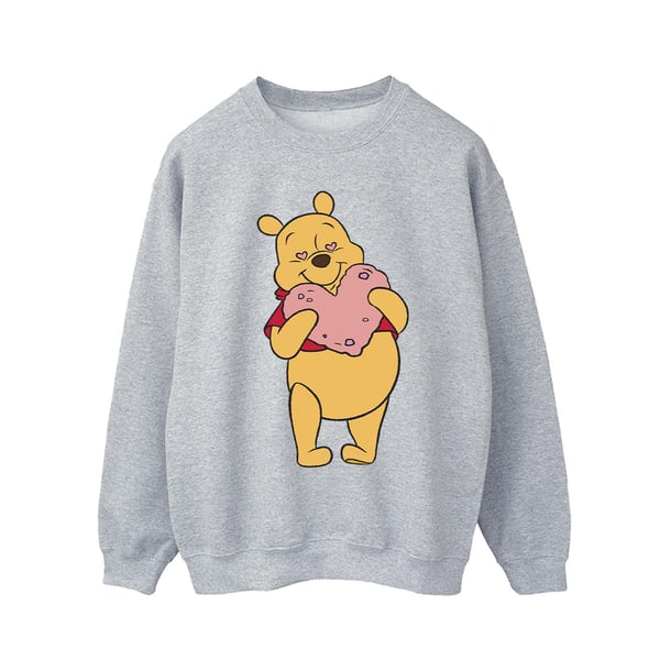 Disney Mens Winnie The Pooh Heart Eyes Sweatshirt