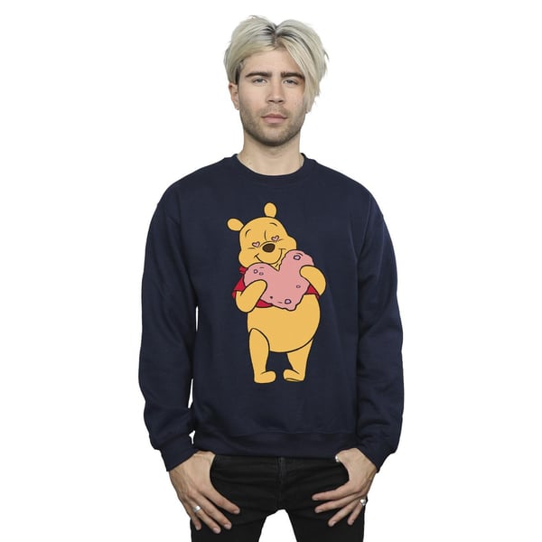 Disney Mens Winnie The Pooh Heart Eyes Sweatshirt