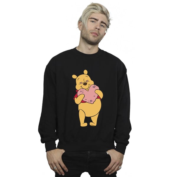 Disney Mens Winnie The Pooh Heart Eyes Sweatshirt