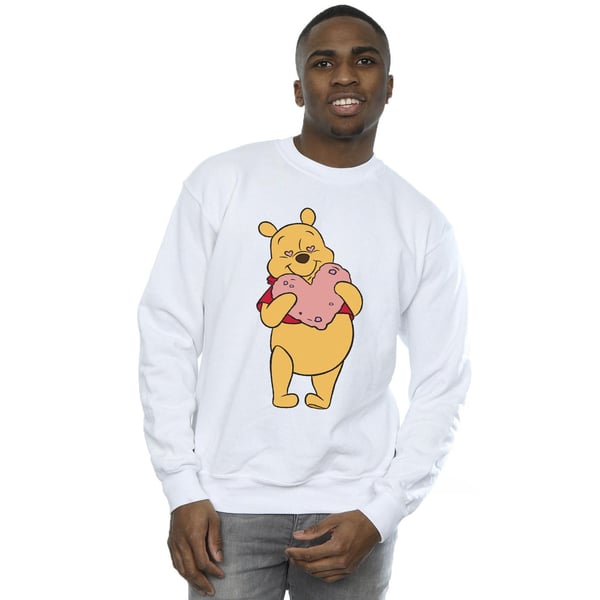 Disney Mens Winnie The Pooh Heart Eyes Sweatshirt