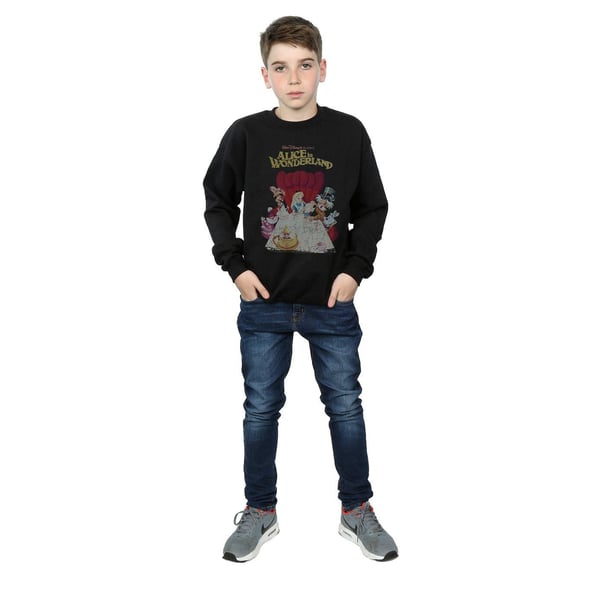 Disney Boys Alice In Wonderland Retro Poster Sweatshirt