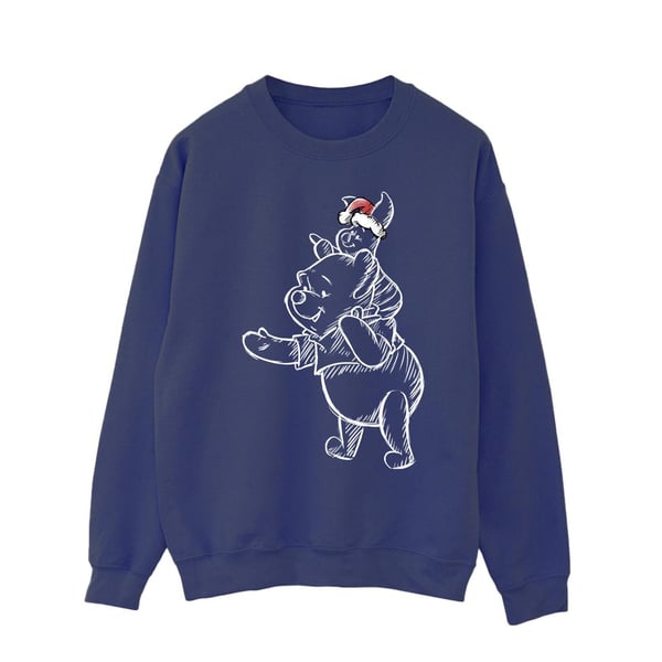 Disney Mens Winnie The Pooh Piglet Christmas Sweatshirt