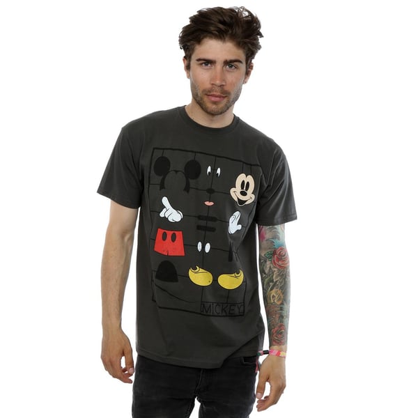 Disney Mens Mickey Mouse Construction Kit T-Shirt