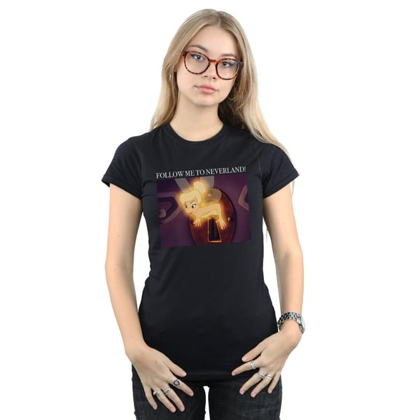 Disney Womens/Ladies Tinker Bell Follow Me Cotton T-Shirt
