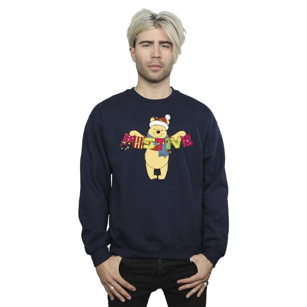 Disney Mens Winnie The Pooh Festive Sweatshirt