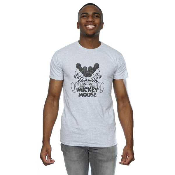 Disney Mens Mickey Mouse Mirrored T-Shirt