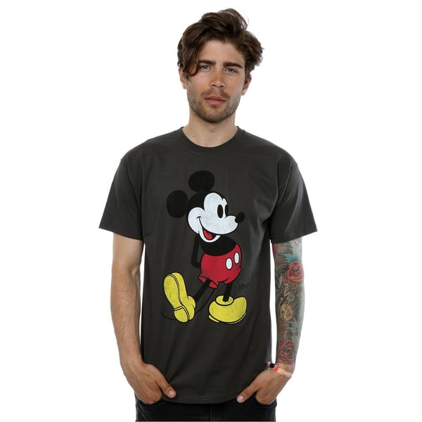 Disney Mens Mickey Mouse Classic Kick T-Shirt