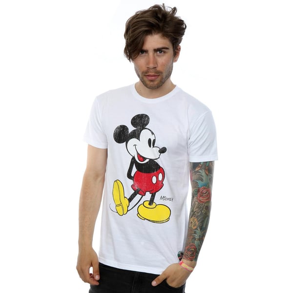Disney Mens Mickey Mouse Classic Kick T-Shirt
