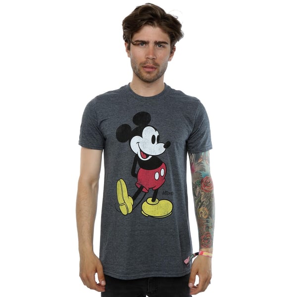 Disney Mens Mickey Mouse Classic Kick T-Shirt