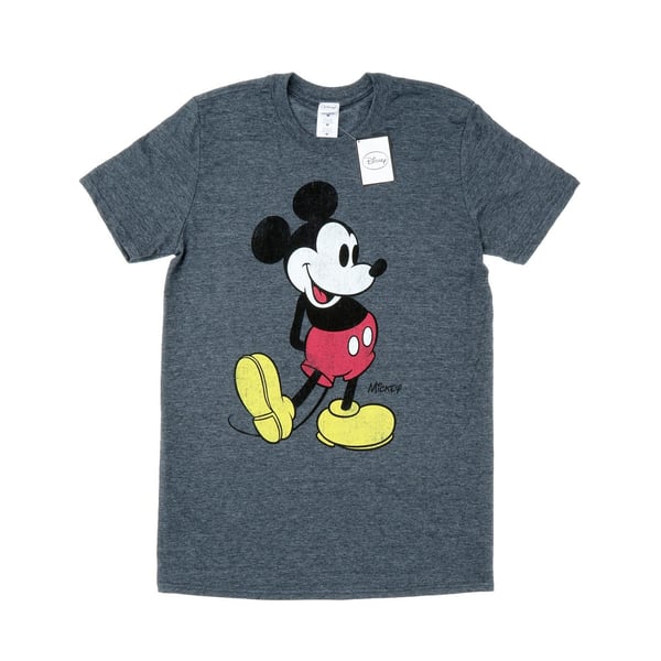 Disney Mens Mickey Mouse Classic Kick T-Shirt