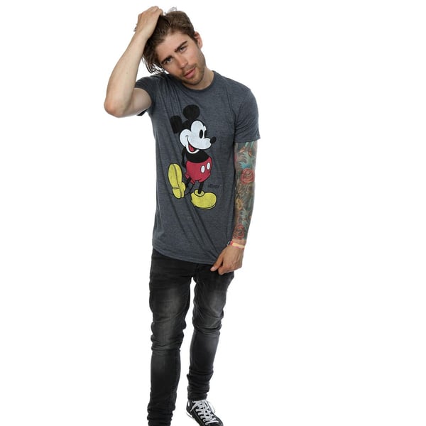 Disney Mens Mickey Mouse Classic Kick T-Shirt