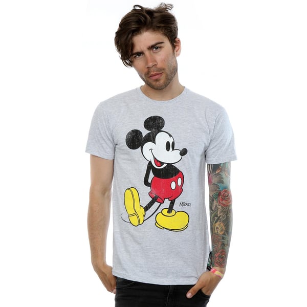 Disney Mens Mickey Mouse Classic Kick T-Shirt