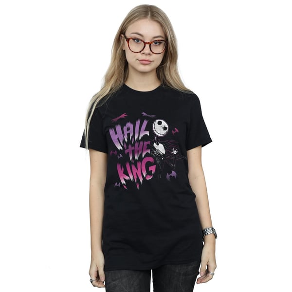 Disney Womens/Ladies Nightmare Before Christmas Hail The King Cotton Boyfriend T-Shirt
