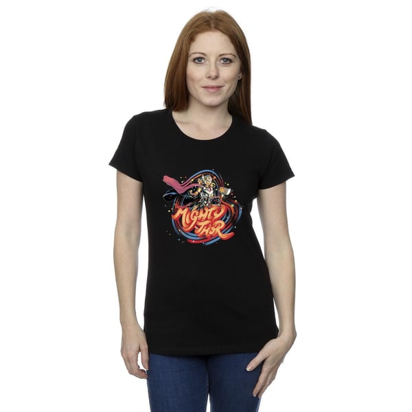 Marvel Womens/Ladies Thor Love And Thunder Mighty Thor Swirl Cotton T-Shirt