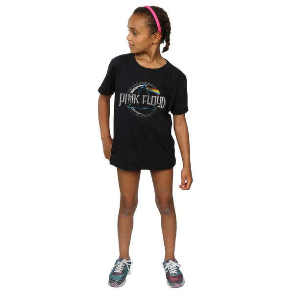 Pink Floyd Girls Dark Side Of The Moon Circular Logo Cotton T-Shirt