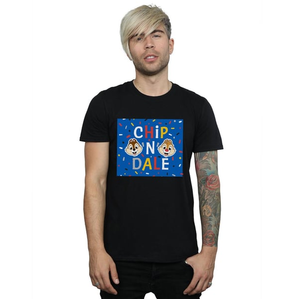 Disney Mens Chip N Dale Blue Frame T-Shirt