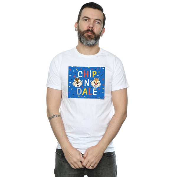 Disney Mens Chip N Dale Blue Frame T-Shirt
