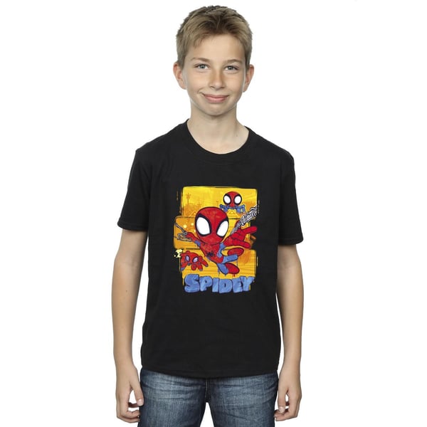 Marvel Boys Spidey And His Amazing Friends Flying T-Shirt