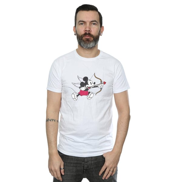 Disney Mens Mickey Mouse Love Cherub T-Shirt