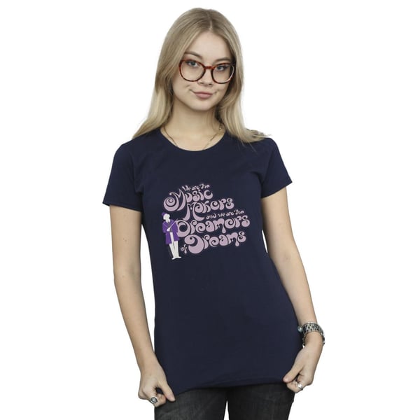 Willy Wonka Womens/Ladies Dreamers Text Cotton T-Shirt
