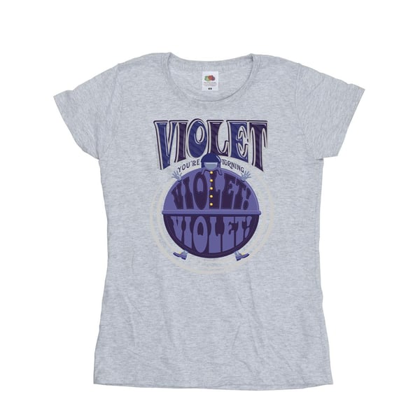 Willy Wonka Dam/Dam Violet Turning Violet T-shirt i bomull