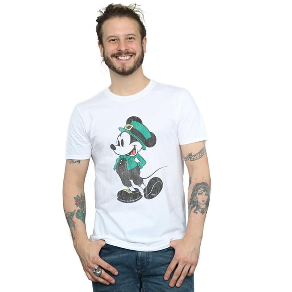 Disney Mens Mickey Mouse St Patrick Costume T-Shirt