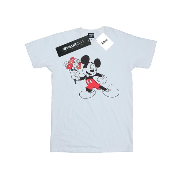 Disney Mens Mickey Mouse Flowers T-Shirt