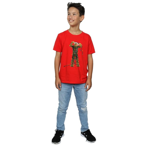 Star Wars Boys Chewbacca Christmas Lights T-Shirt