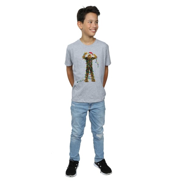 Star Wars Boys Chewbacca Christmas Lights T-Shirt