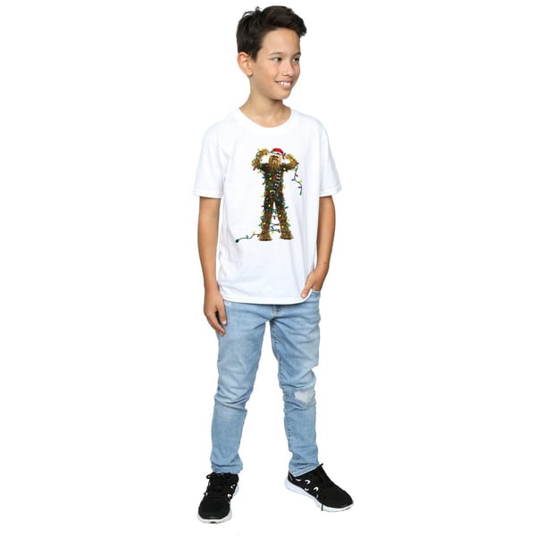 Star Wars Boys Chewbacca Christmas Lights T-Shirt