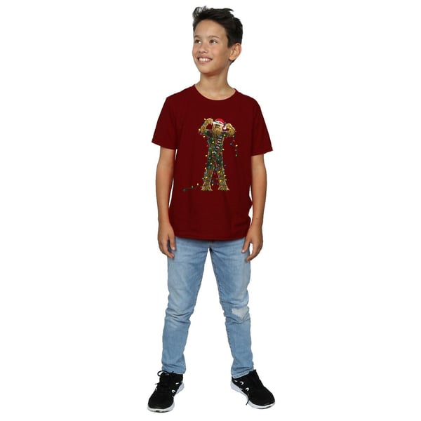 Star Wars Boys Chewbacca Christmas Lights T-Shirt
