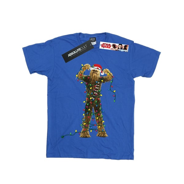 Star Wars Boys Chewbacca Christmas Lights T-Shirt
