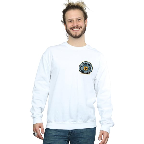 DC Comics Mens Batman Gotham Police Dept Breast Print Sweatshirt