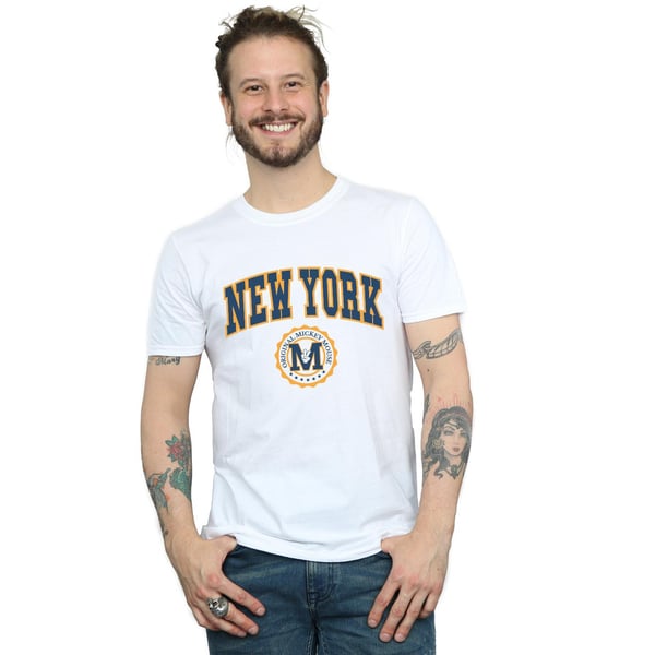 Disney Mens Mickey Mouse New York Seal T-Shirt