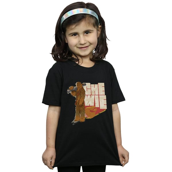 Star Wars Girls Solo Chewie Falcon Cotton T-Shirt