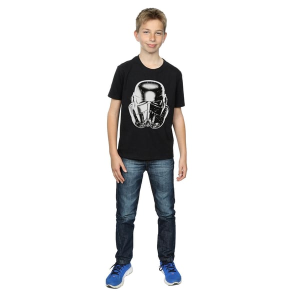 Star Wars Boys Stormtrooper Warp Speed Helmet T-Shirt