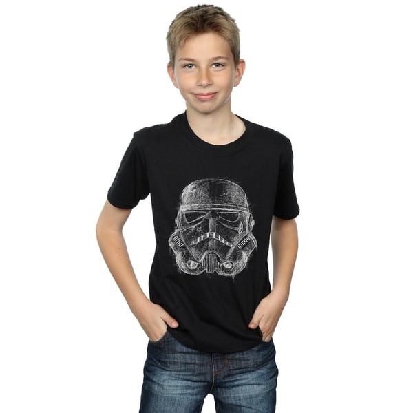 Star Wars Poikien Stormtrooper Scribble Kypärä T-paita