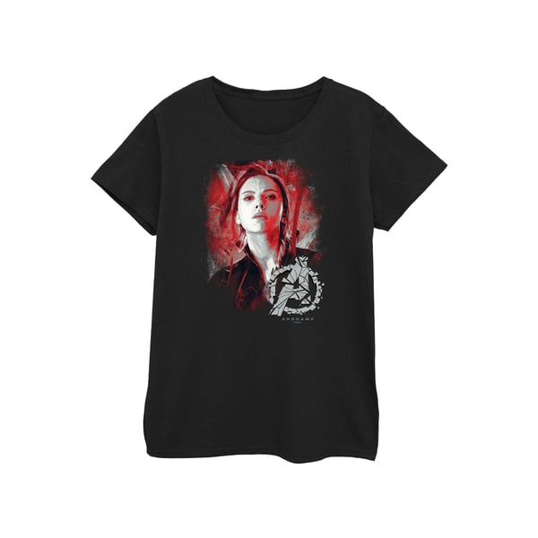 Marvel Dam/Dam Avengers Endgame Black Widow Borstad Bomulls T-shirt