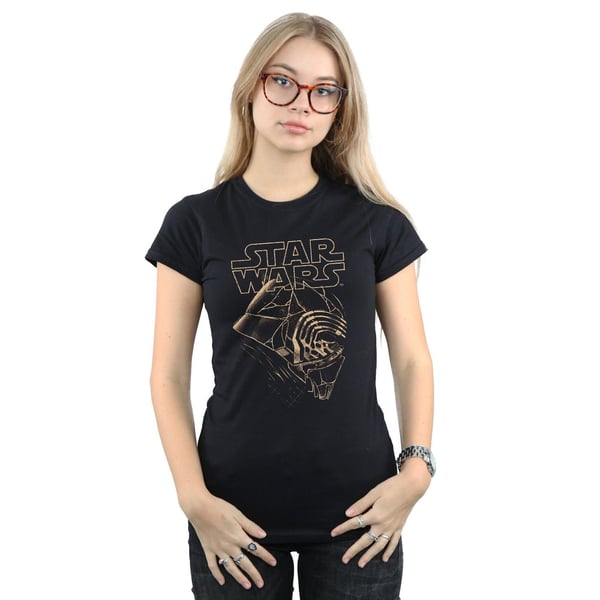 Star Wars: The Rise of Skywalker Womens/Ladies Star Wars The Rise Of Skywalker Kylo Ren Mask Cotton T-Shirt